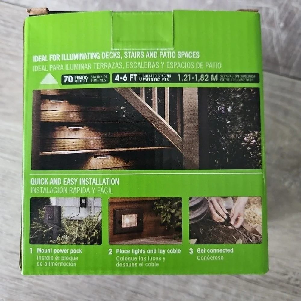Harbor Breeze Hardwired Bronze LED Outdoor Deck light - NEW